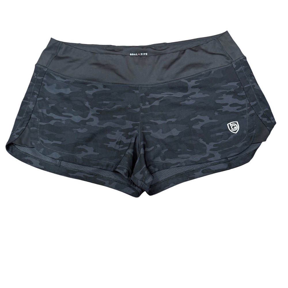 GOAL FIVE‎ XL Athletic Shorts Womens Camo Print Running Gym Workout